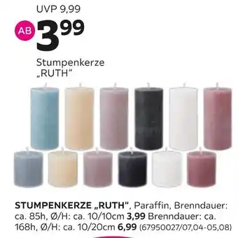 Mömax Stumpenkerze „ruth“ Angebot