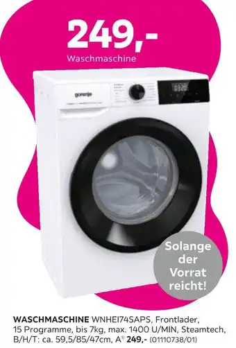 Mömax Gorenje waschmaschine wnhei74saps Angebot