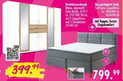 Möbel Boss Drehtürenschrank oder boxspringbett ardi Angebot