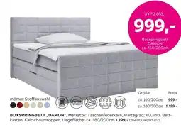 Mömax Mömax boxspringbett „damon“ Angebot