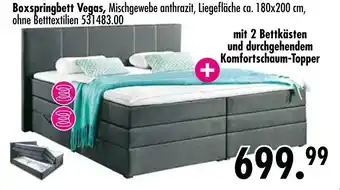 Möbel Boss Boxspringbett vegas Angebot