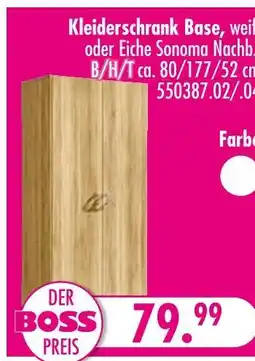 Möbel Boss Kleiderschrank base Angebot