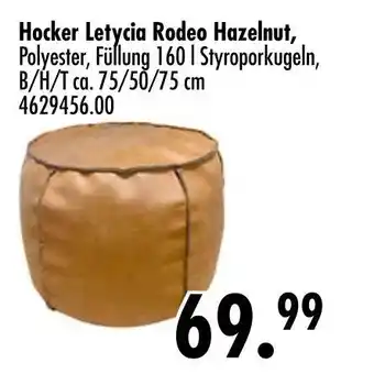 Möbel Boss Hocker letycia rodeo hazelnut Angebot
