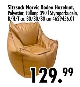 Möbel Boss Sitzsack norvic rodeo hazelnut Angebot