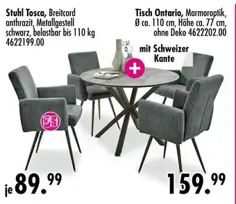 Möbel Boss Stuhl tosca oder tisch ontario Angebot