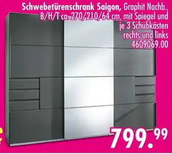 Möbel Boss Schwebetürenschrank saigon Angebot
