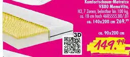 Möbel Boss Komfortschaum-matratze v880 memovita Angebot