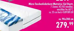 Möbel Boss Micro-taschenfederkern-matratze gel duett Angebot