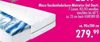 Möbel Boss Micro-taschenfederkern-matratze gel duett Angebot