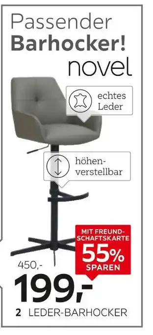 XXXLutz Leder-barhocker Angebot