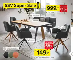 XXXLutz Dieter knoll esstisch, leder-armlehnstuhl oder sitzbank Angebot