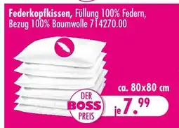 Möbel Boss Federkopfkissen Angebot