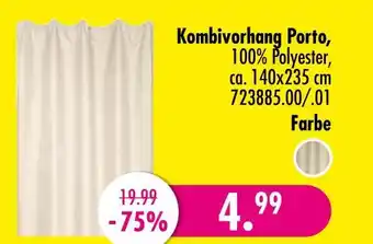 Möbel Boss Kombivorhang porto Angebot