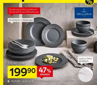 XXXLutz Villeroy & boch kombi-service „manufacture rock“ Angebot