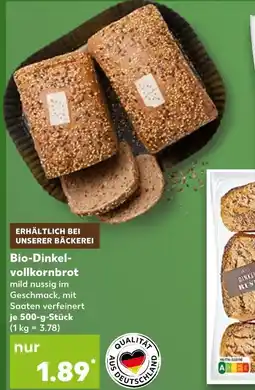 Kaufland Bio-dinkelvollkornbrot Angebot