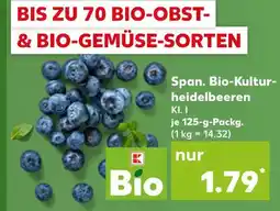 Kaufland Span. bio-kulturheidelbeeren Angebot