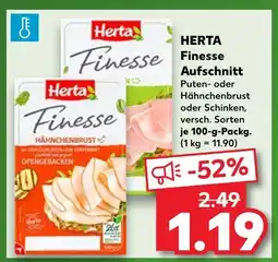 Kaufland Herta finesse aufschnitt Angebot