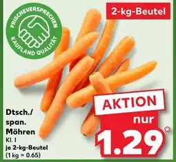 Kaufland Dtsch./span. möhren kl. i Angebot