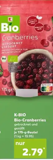 Kaufland K-bio bio-cranberries Angebot