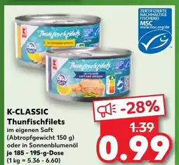 Kaufland K-classic thunfischfilets Angebot