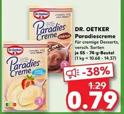 Kaufland Dr. oetker paradiescreme Angebot