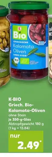 Kaufland K-bio griech. bio-kalamata-oliven Angebot