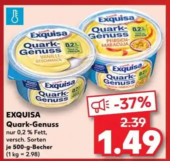 Kaufland Exquisa quark-genuss vanille geschmack Angebot