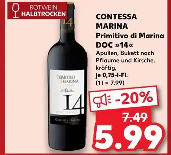 Kaufland Contessa marina primitivo di marina doc 14 Angebot