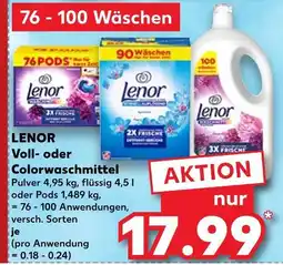 Kaufland Lenor voll- oder colorwaschmittel Angebot