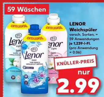 Kaufland Lenor weichspüler Angebot
