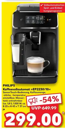 Kaufland Philips kaffeevollautomat ep2230/10 Angebot