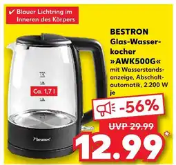 Kaufland Bestron glas-wasserkocher awk500g Angebot