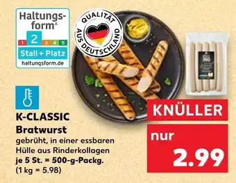 Kaufland K-classic bratwurst Angebot