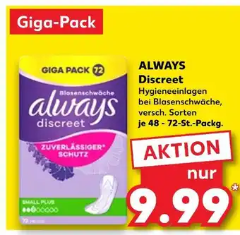 Kaufland Always discreet Angebot