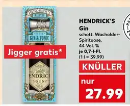 Kaufland Hendrick's gin Angebot