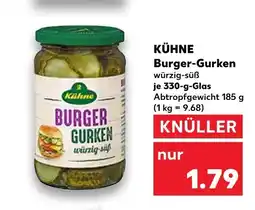 Kaufland Kühne burger-gurken Angebot