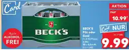Kaufland Beck's pils oder gold Angebot