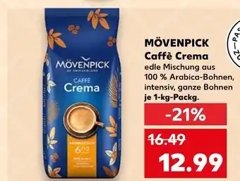Kaufland Mövenpick caffè crema Angebot