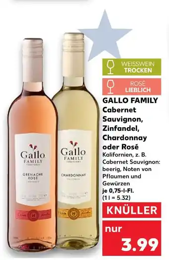 Kaufland Gallo family cabernet sauvignon Angebot