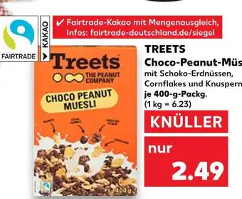Kaufland Treets choco-peanut-müsli Angebot