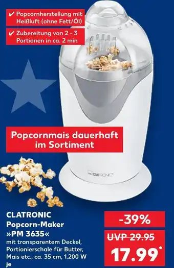 Kaufland Clatronic popcorn-maker pm 3635 Angebot