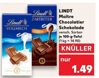 Kaufland Lindt maître chocolatier schokolade Angebot