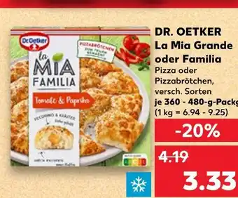 Kaufland Dr. oetker la mia grande oder familia Angebot