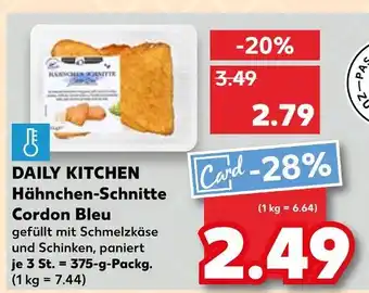 Kaufland Daily kitchen hähnchen-schnitte cordon bleu Angebot