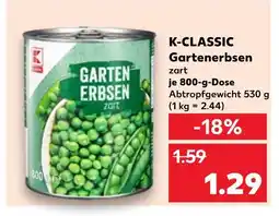 Kaufland K-classic gartenerbsen Angebot