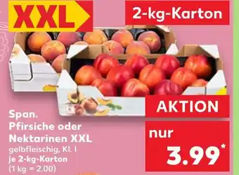 Kaufland Span. pfirsiche Angebot