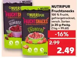 Kaufland Nutripur fruchtsnacks Angebot