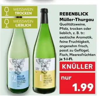 Kaufland Rebenblick müller-thurgau weisswein trocken Angebot