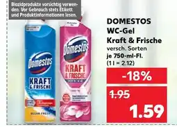 Kaufland Domestos wc-gel kraft & frische Angebot