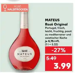 Kaufland Mateus rosé original Angebot